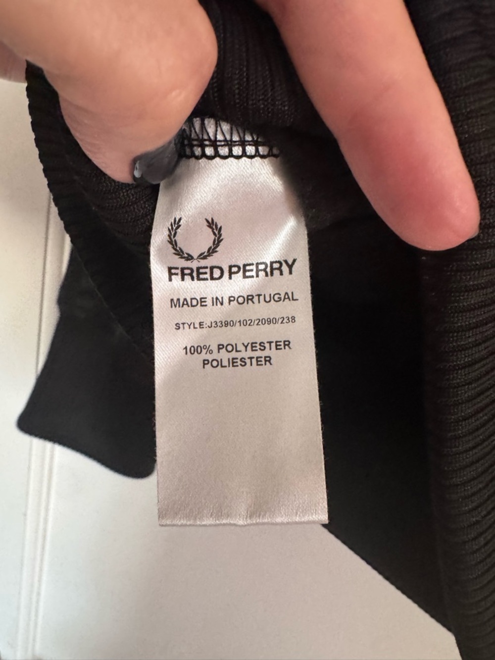 Fred Perry Black Men's Track Jacket - Picture 5 of 5